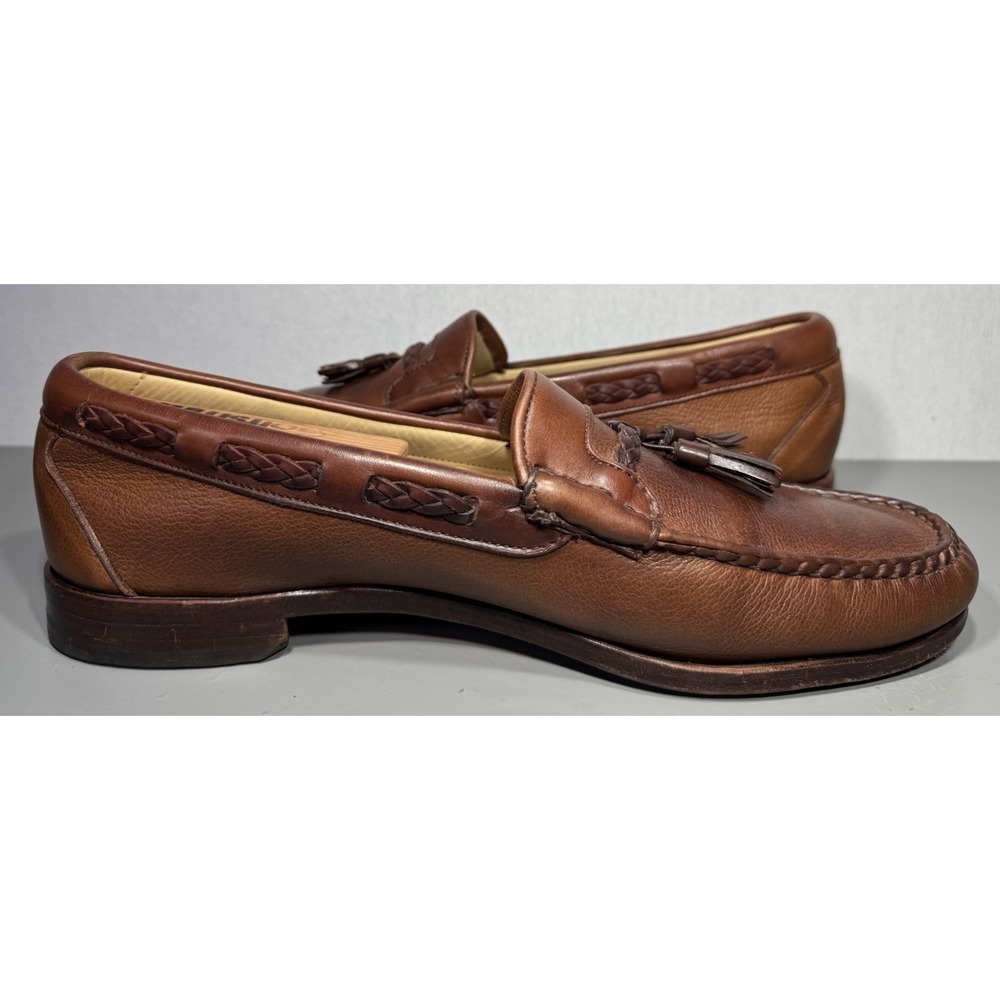 Allen Edmonds Tassel Loafers Carthage Size 11.5B Mens Brown Leather USA - Picture 5 of 11